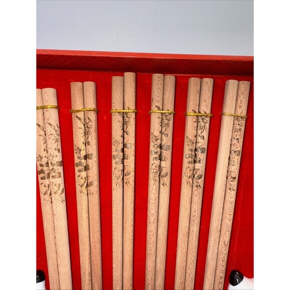 Chopsticks, 6 Pairs Cute Panda Chopsticks with Panda Holders - Picture 2 of 5